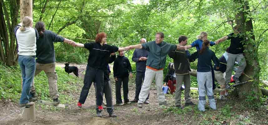 Teamarbeit auf dem Mohawk Walk
